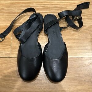 JENNI KAYNE ballerina wrap mule